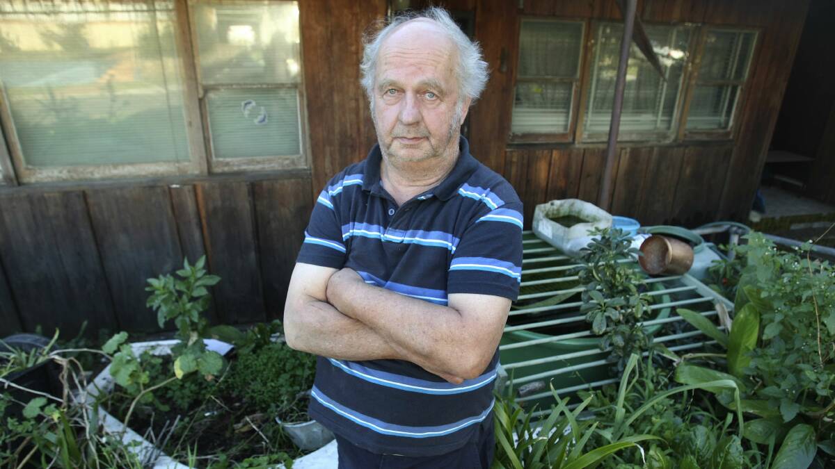 Julius Kudrynski has been ordered to clean up his property. Picture: MELANIE RUSSELL