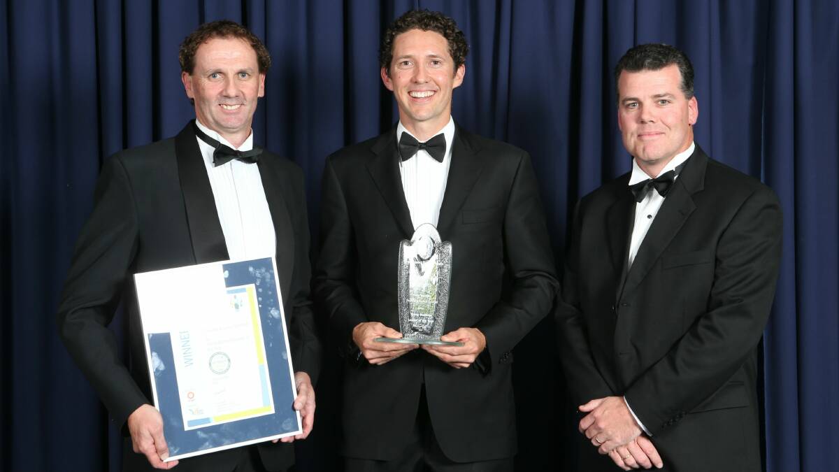 Young Business Leader of the Year winner Peter Buckley from Thomas and Coffey. 