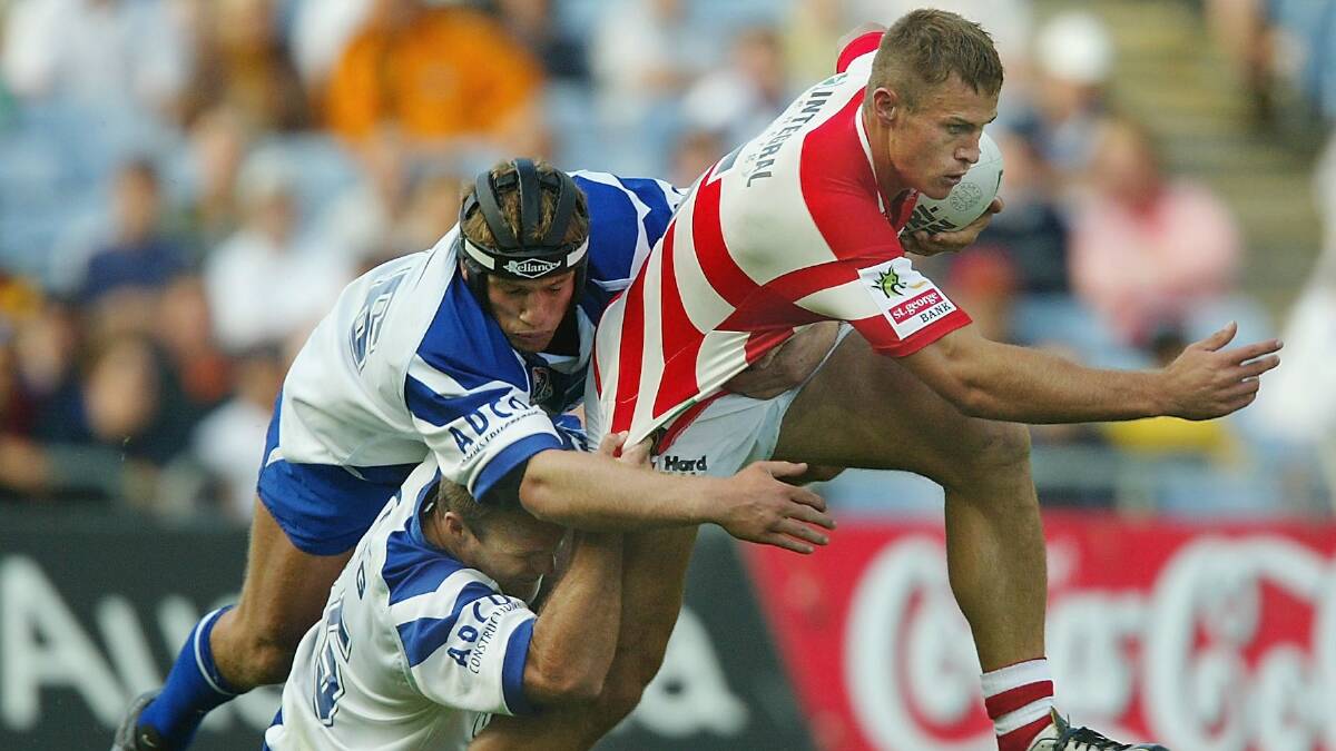 Matt Cooper in action for the Dragons in 2003. Picture: Getty Images