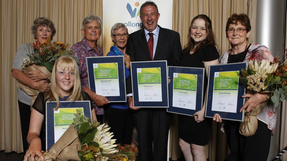 All the winners of the Australia Day awards. Pictures: Courtesy of Wollongong City Council