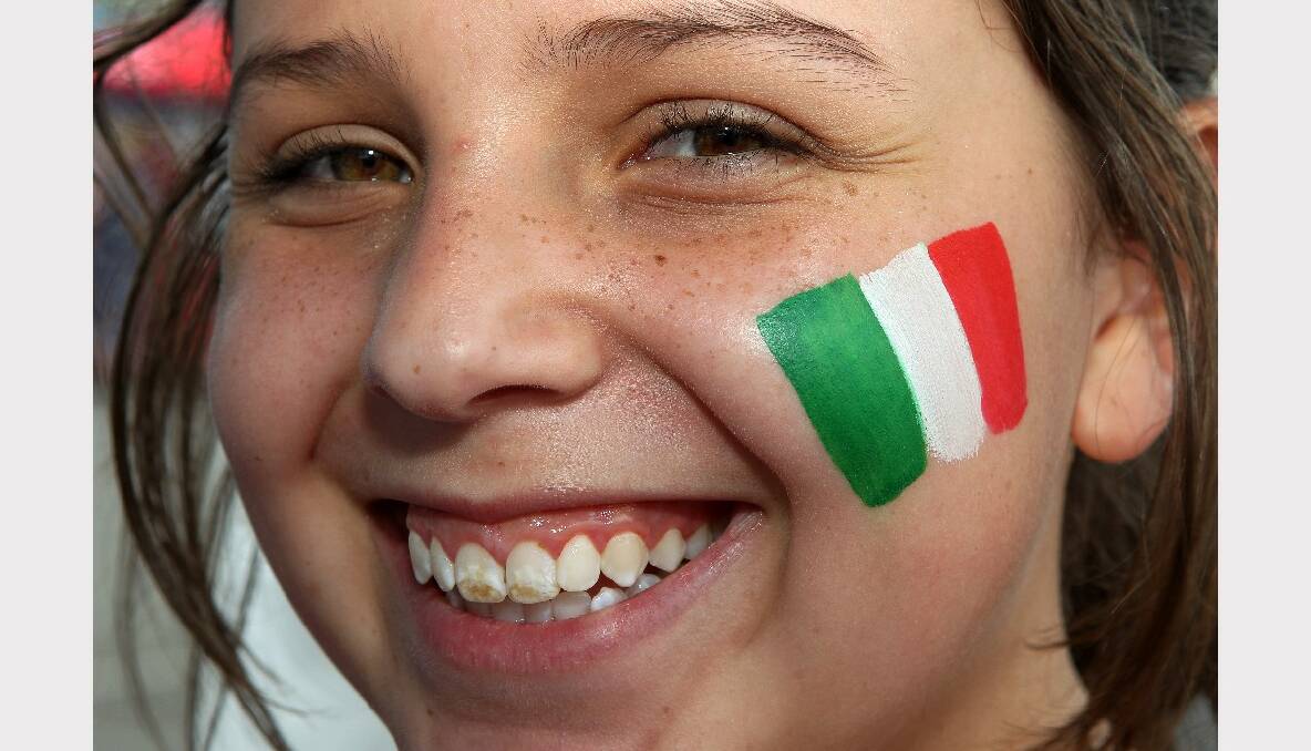 Viviana Carreno is of Chilean heritage but proud to wear the Italian flag. 