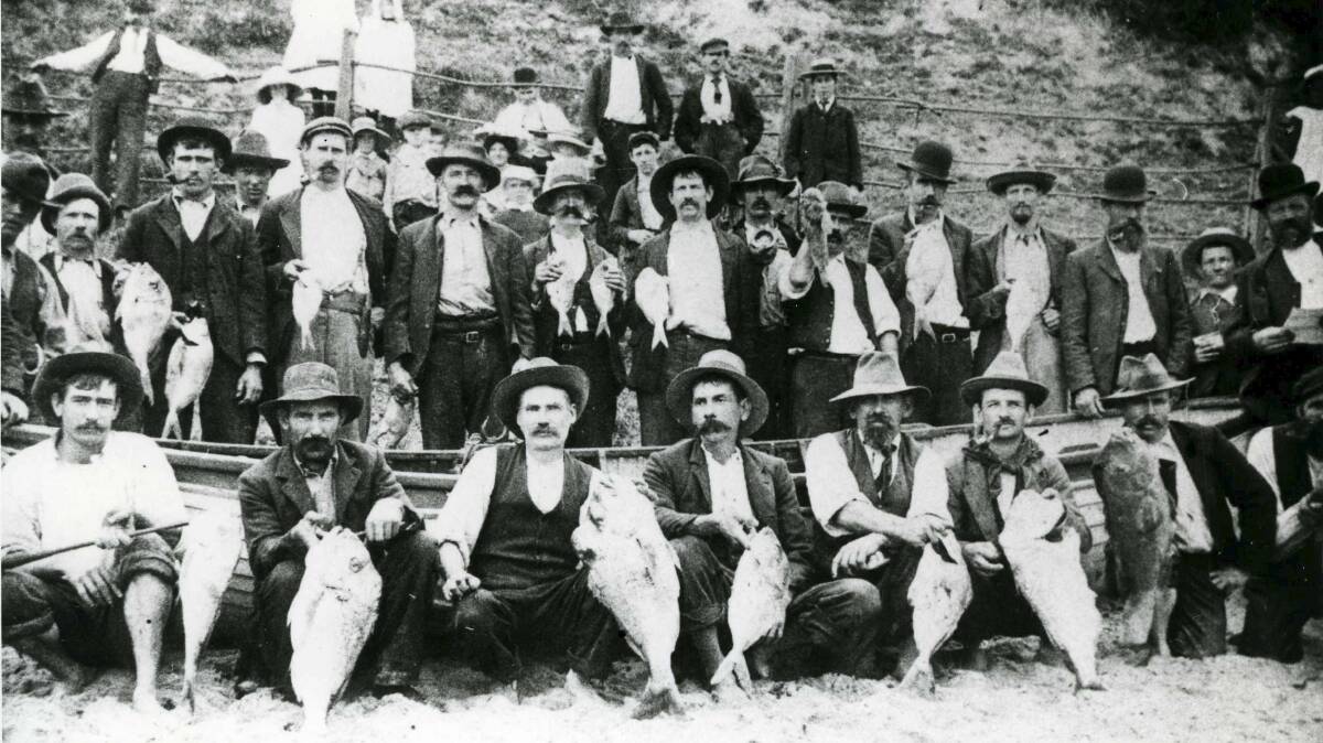 Fishermen at Bulli Point in 1890. Picture: From the collections of the Wollongong City Library and the Illawarra Historical Society.