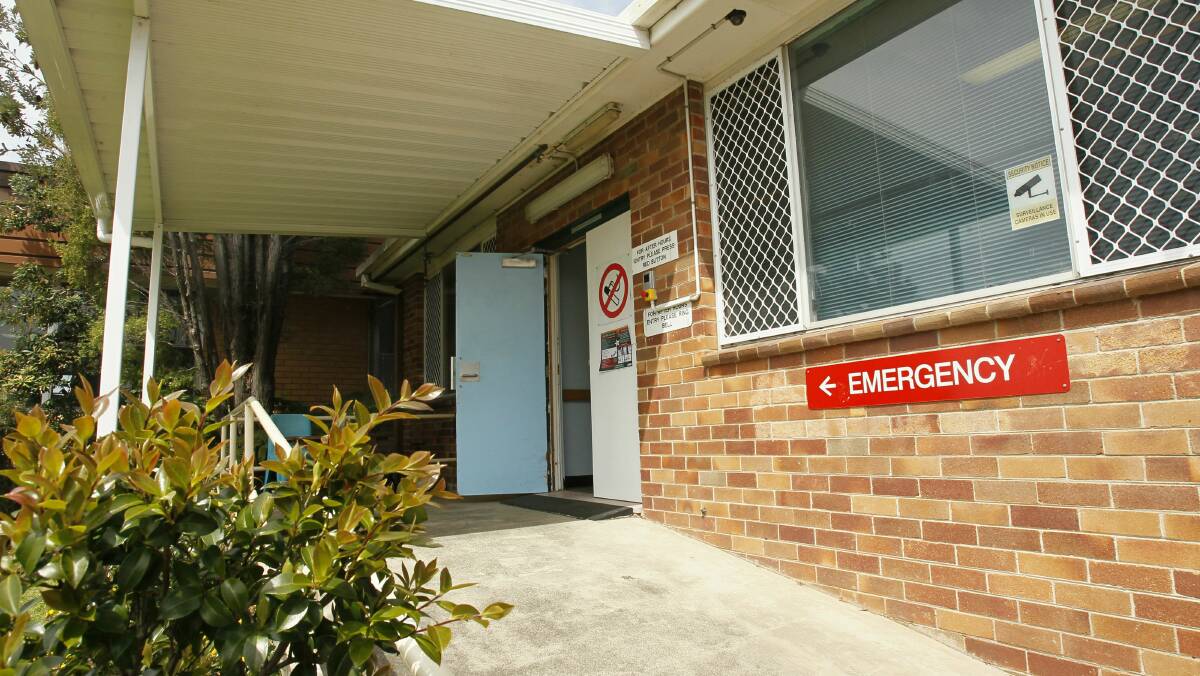 The entrance to Bulli Hospital's Emergency Department. 
