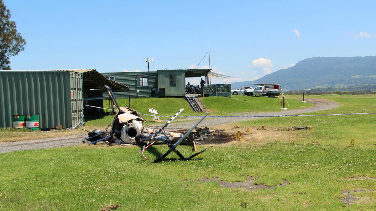 The scene of the crash at Jaspers Brush in 2012. Picture: ATSB