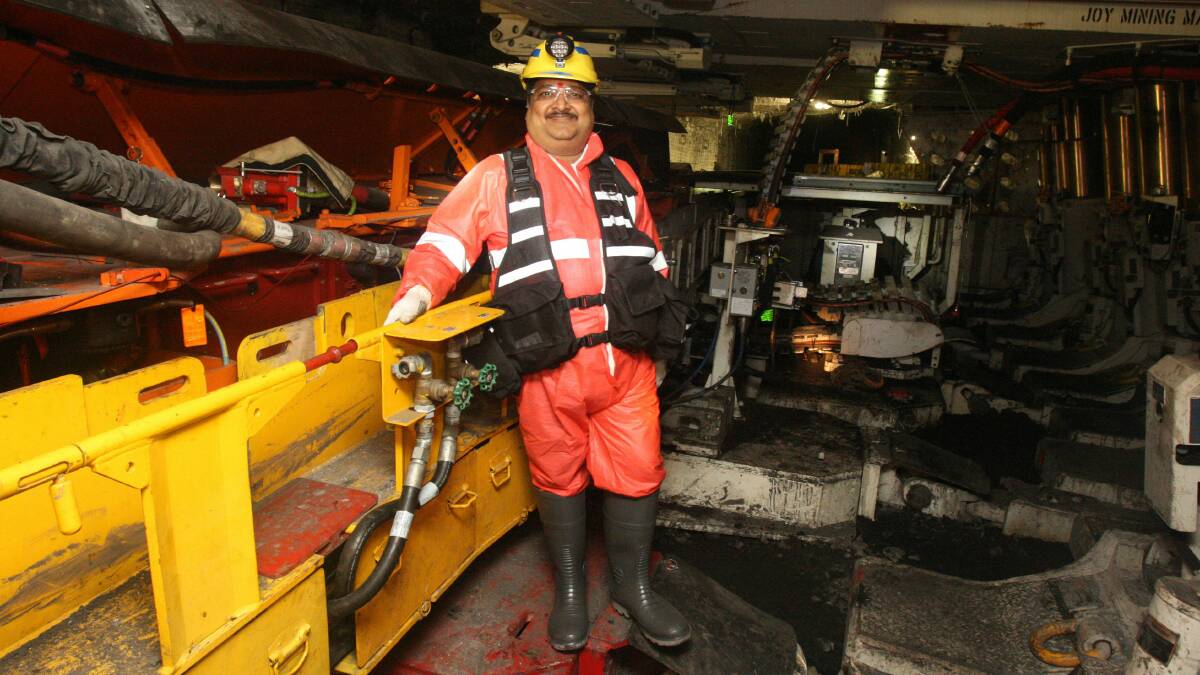 Gujarat NRE chief executive Arun Jagatramka at the Russell Vale colliery. Picture: ROBERT PEET