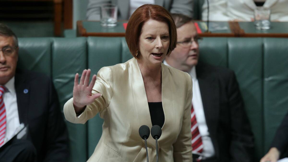 Prime Minister Julia Gillard. Picture: ALEX ELLINGHAUSEN