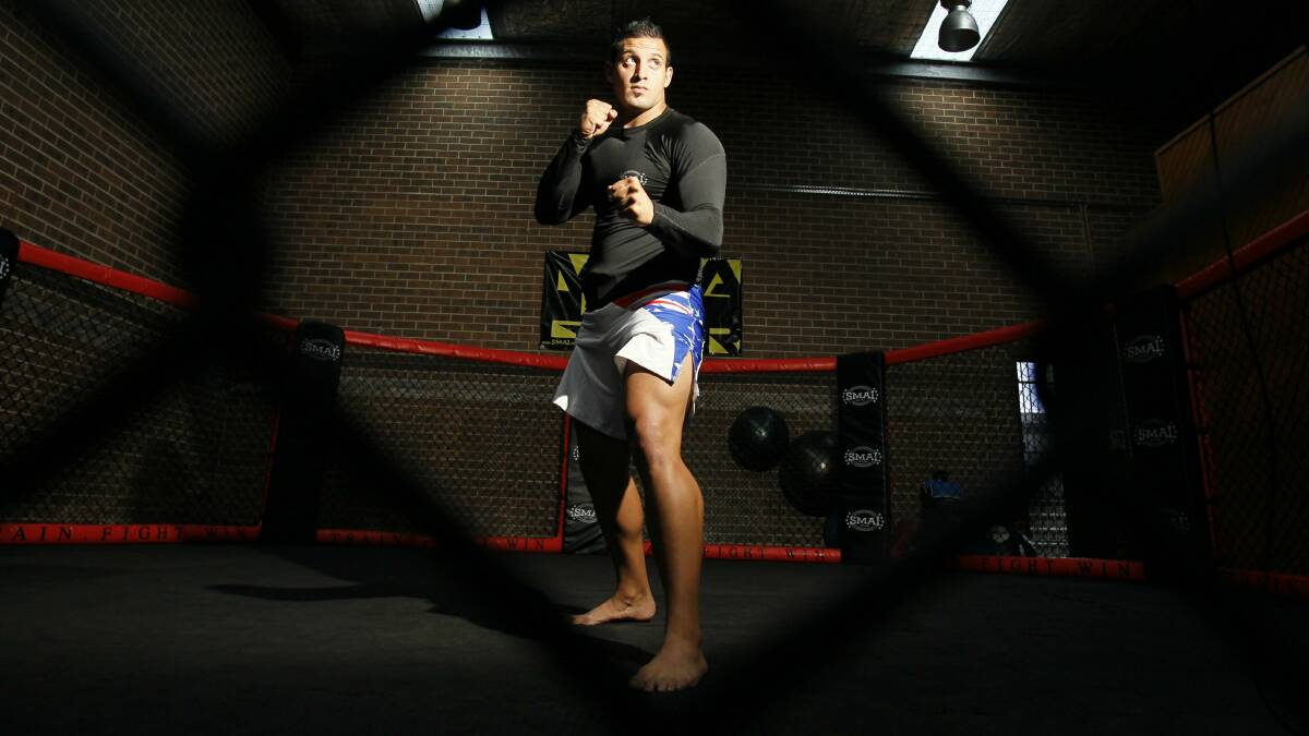 Jon Marco Sanchez is a teacher by day  and a mixed martial arts fighter. Picture: DAVE TEASE