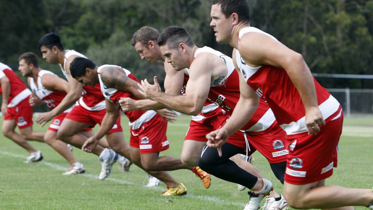 The Cutters train last month. Picture: ANDY ZAKELI