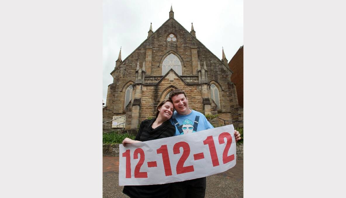 Tineke Kilgower and Shane Dobson said the date was easy to remember. Picture: ORLANDO CHIODO