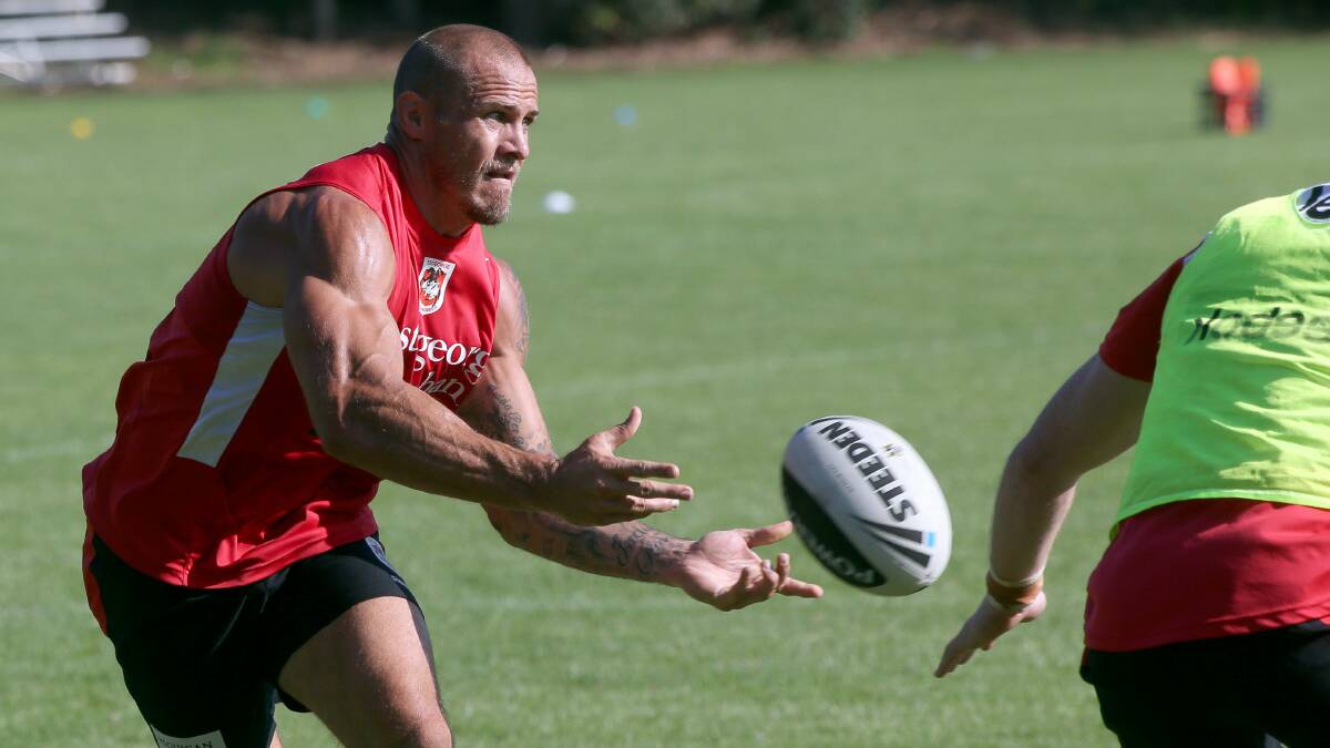 Matt Cooper trains at the University of Wollongong in January this year. Picture: Adam McLean