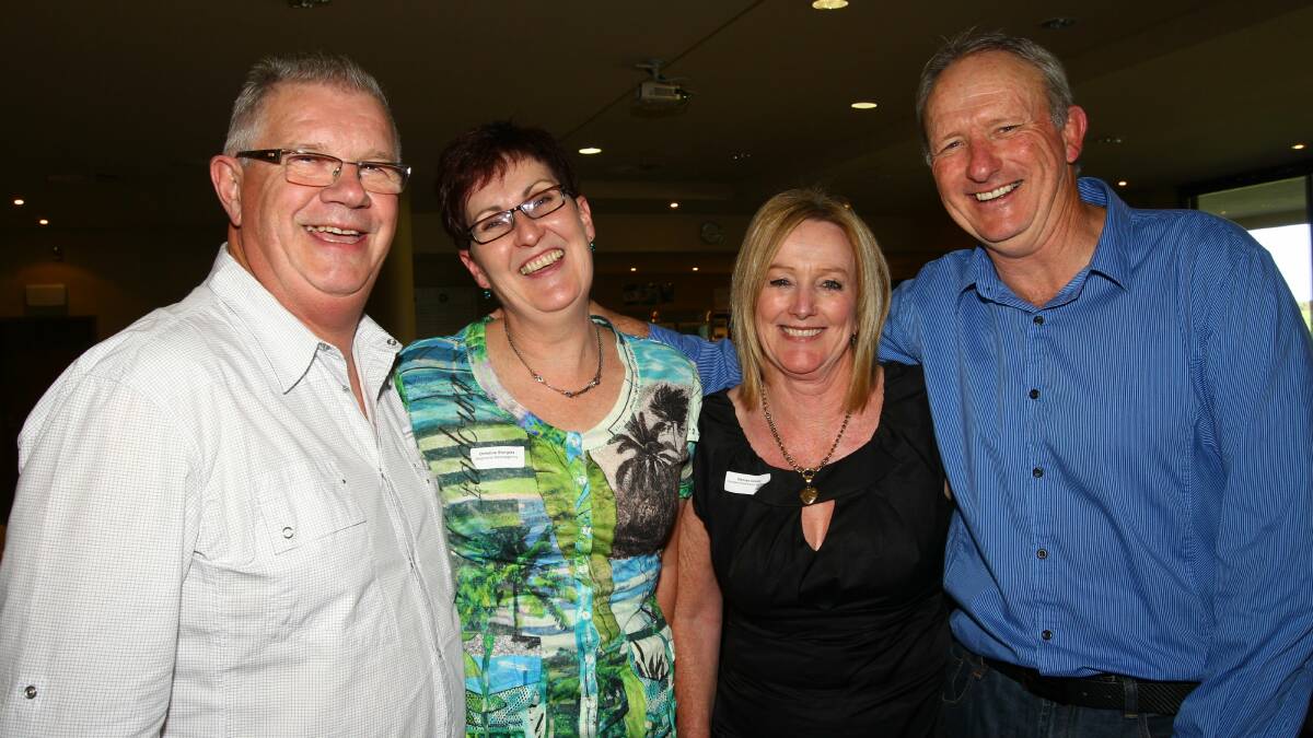 Graham and Christina Sturgiss with Denise and Graham Grono. Picture: KEN ROBERTSON