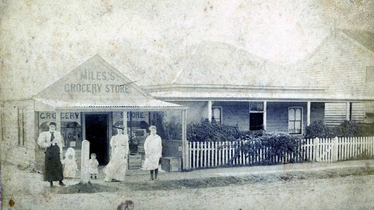  An undated photo of a family shop facing Keira and Market streets, Wollongong. Picture: rom the collections of Wollongong City Library and the Illawarra Historical Society