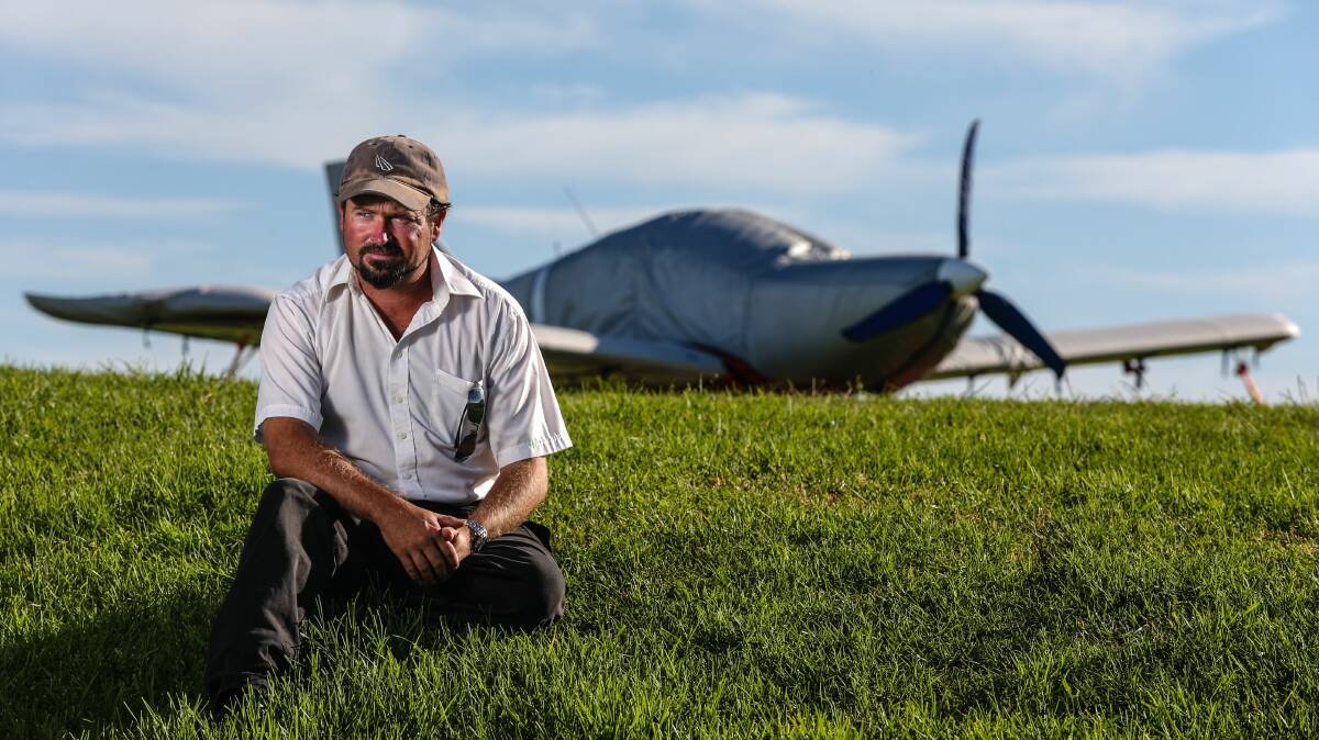 Jaspers Brush Airfield chief flying instructor Andrew Campbell. Picture: ADAM McLEAN