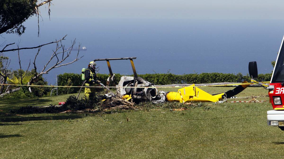 The scene of the accident at Bulli Tops. Pictures: Mercury photographers