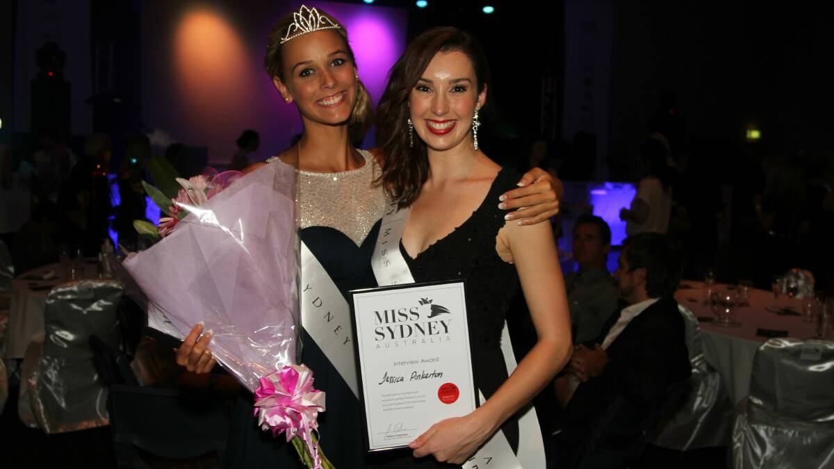 Aleisha Brooke-Smith, left, with Jesy Pinkerton at the awards. Picture: GREG ELLIS