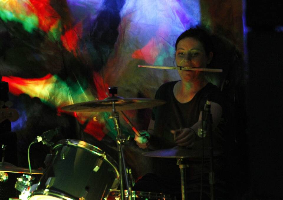 Drummer Kate Wilson of The Laurels. Picture: ANDY ZAKELI