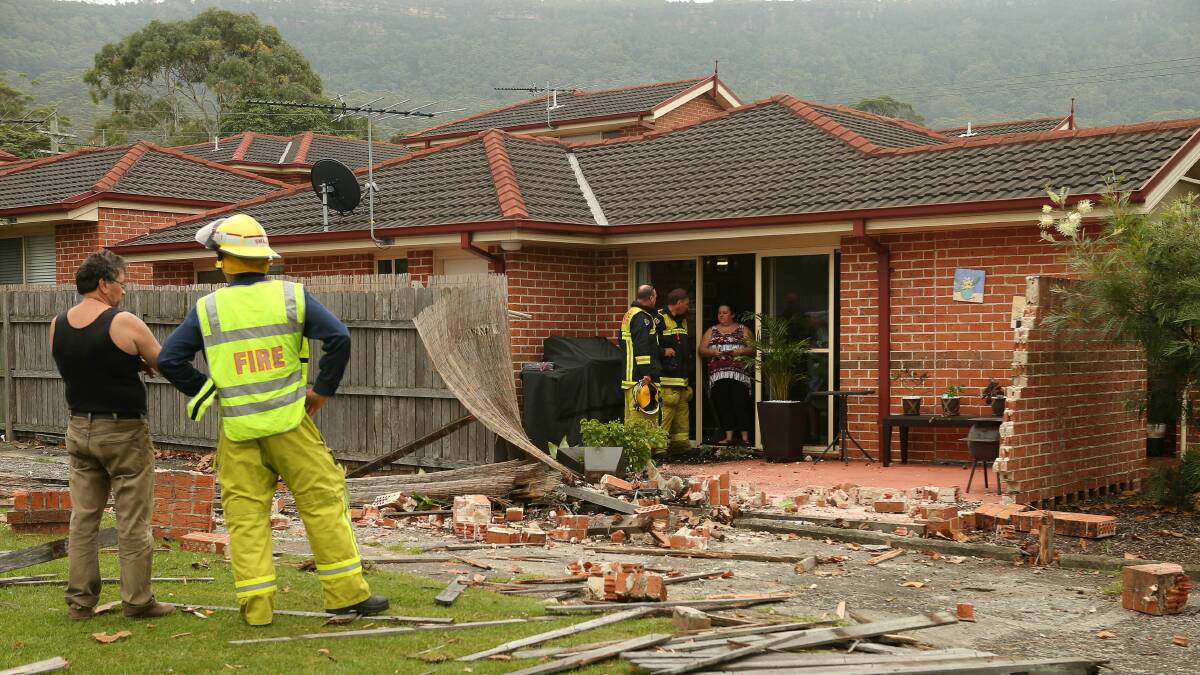 The scene at Thirroul this morning. Pictures: KIRK GILMOUR