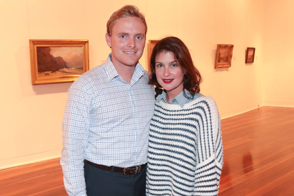 Drew Pinazza and Lauren Ivery at Wollongong City Gallery.