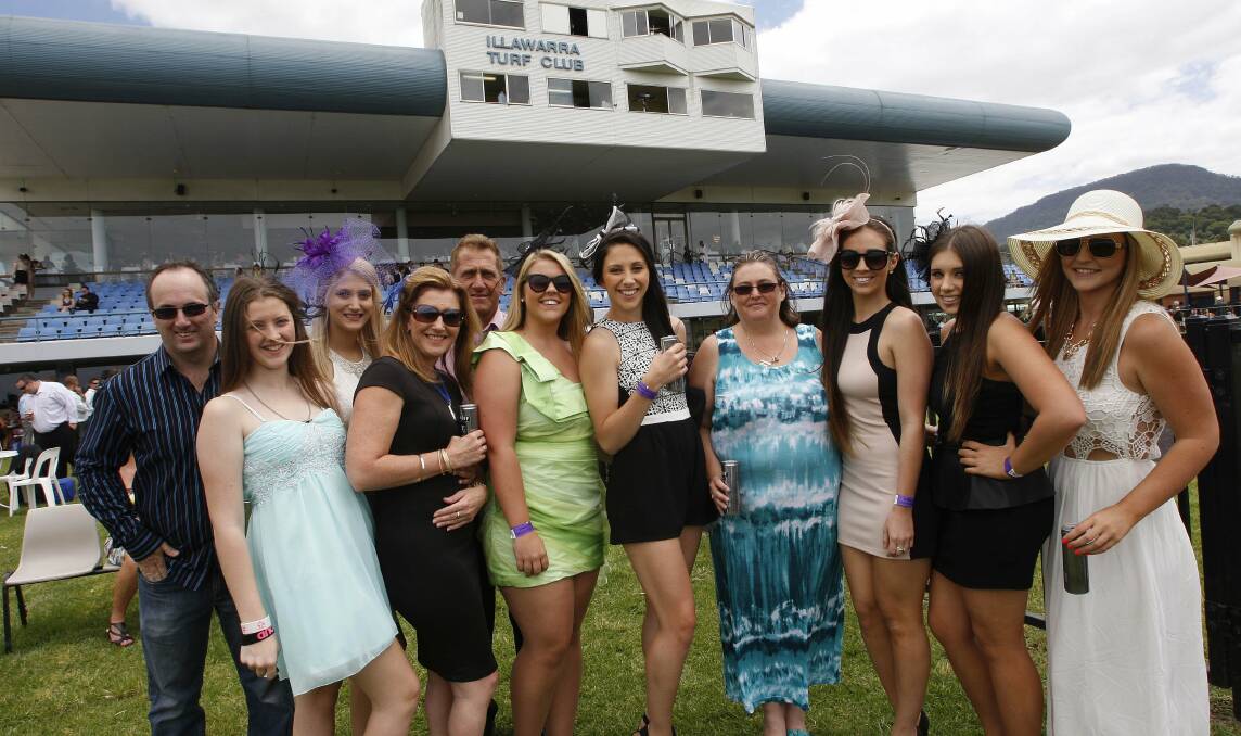 Elissa Zaulich, centre, celebrates her 21st birthday with family and friends during the carnival. Picture: ANDY ZAKELI
