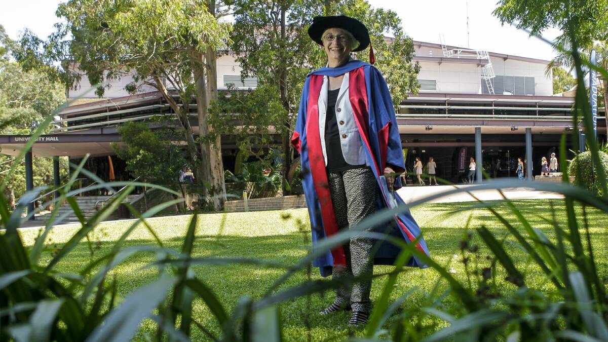 Pat Macquarie, who retired from UOW and promptly returned as a student. Picture: CHRISTOPHER CHAN