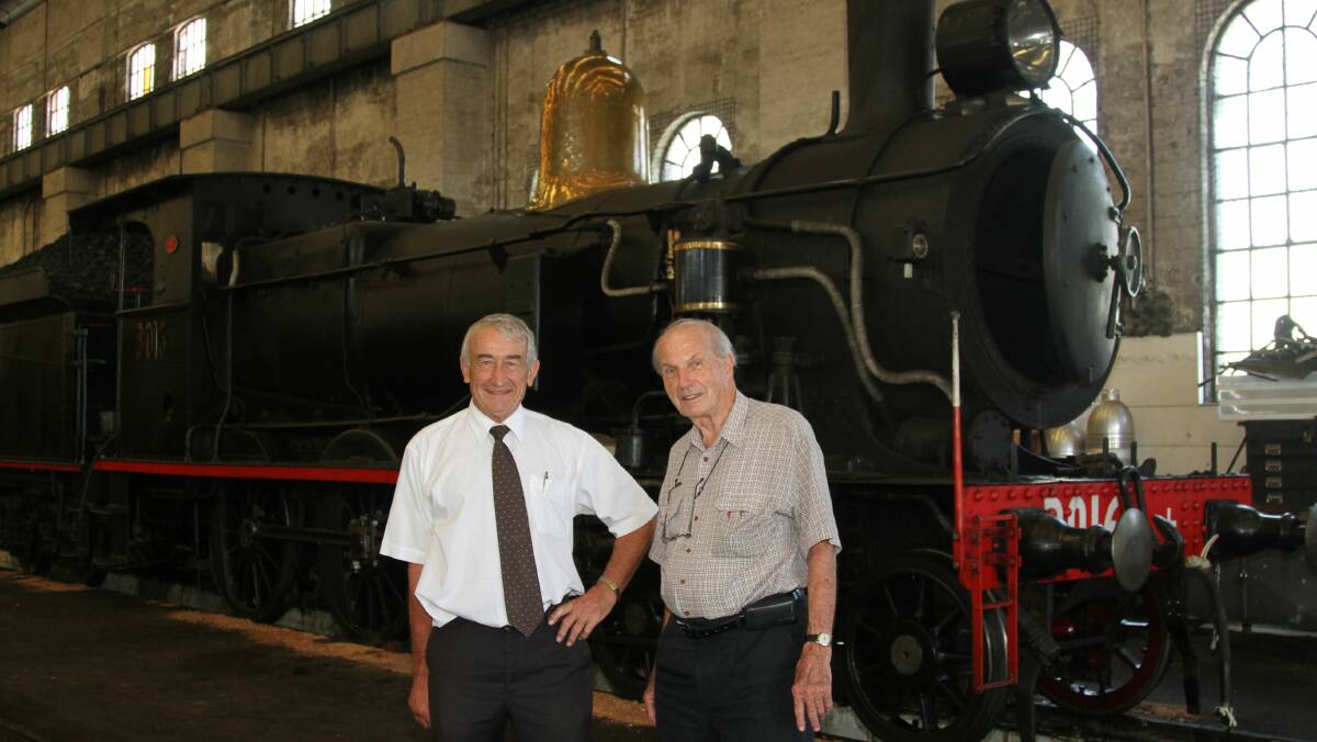  John Glastonbury and Peter Abba would like to continue to use locomotives for charity events. Pictures: GREG ELLIS, 3801 Ltd 