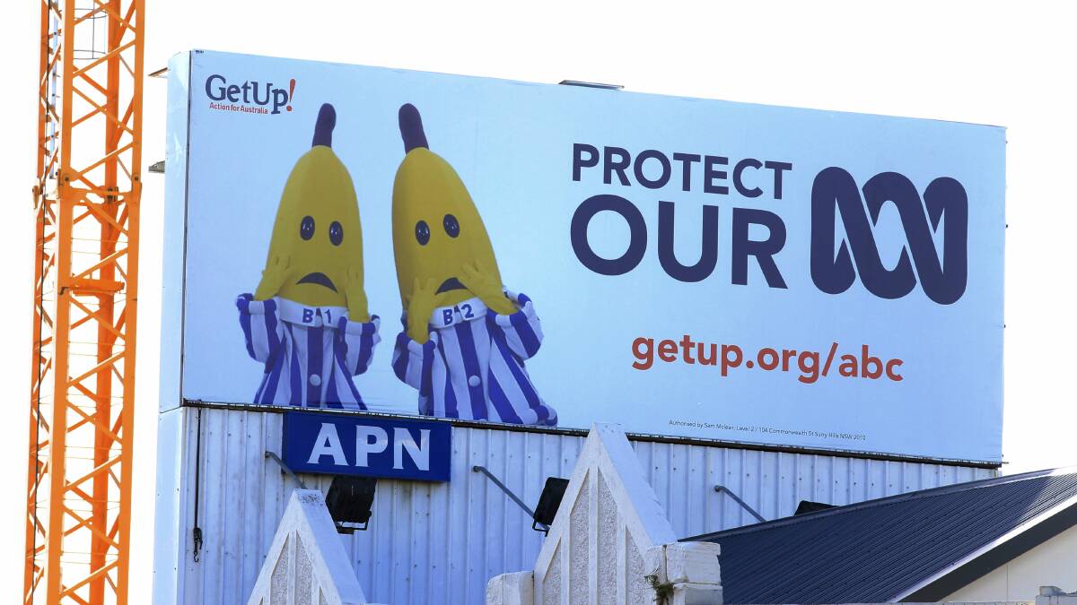 An ABC billboard in Rushcutters Bay. Picture: EDWINA PICKLES