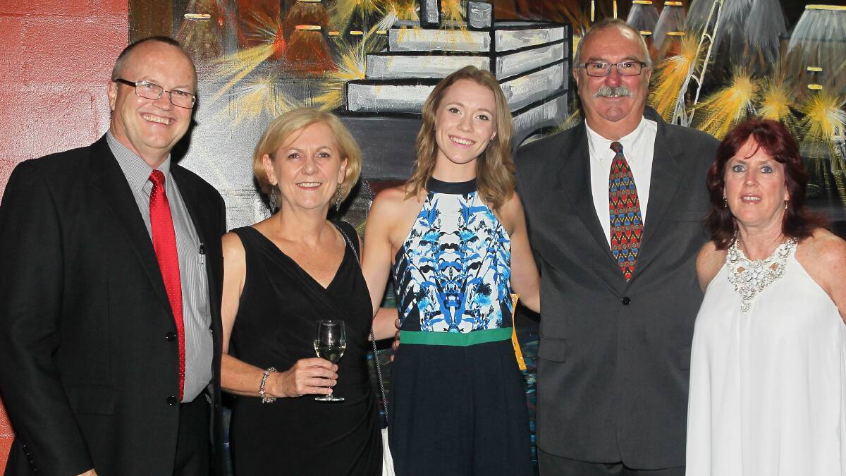 Geoff, Leigh and Laura Egan, with Jim and Jan Crawford at the WEC.
