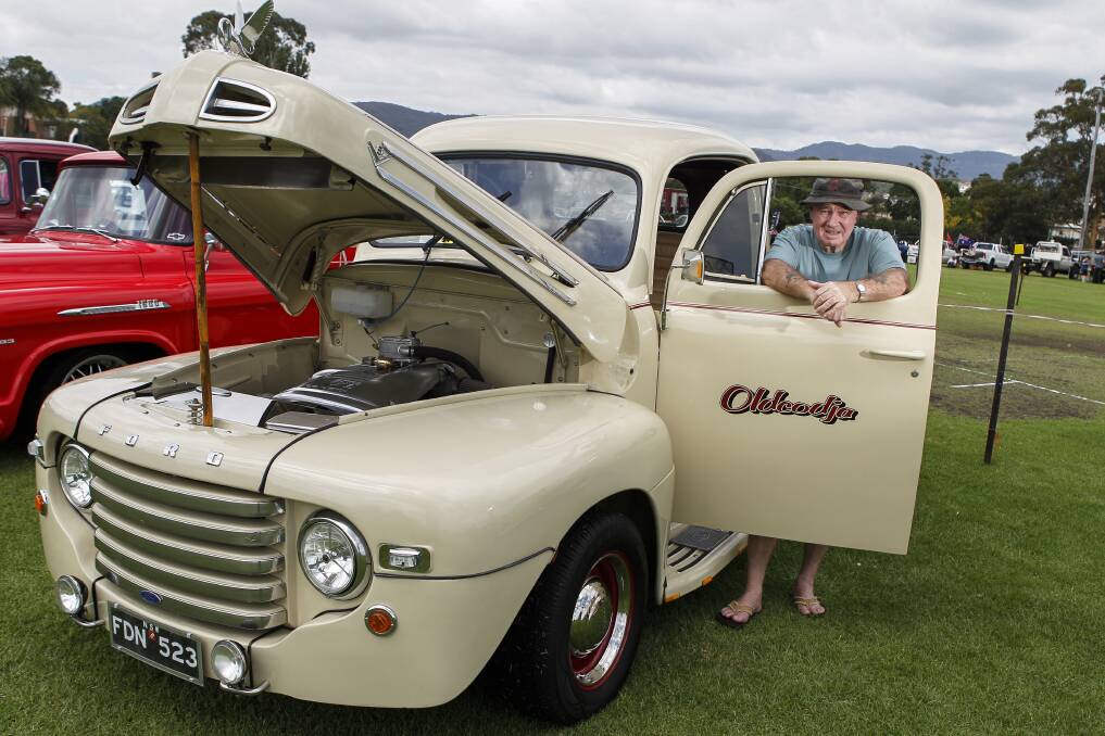 David Peisley with his vehicle at the eighth annual Albion Park Ute Show. Picture: CHRISTOPHER CHAN
