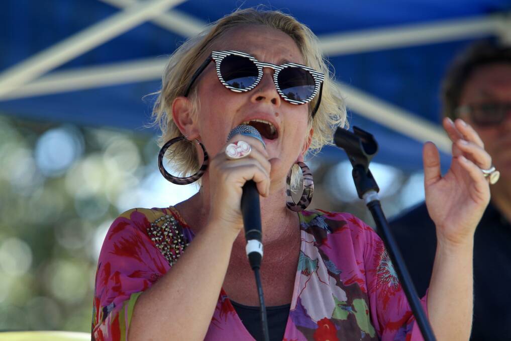 Peta Morris and the Scoundrels at the Kiama Jazz and Blues festival. Picture: GREG TOTMAN