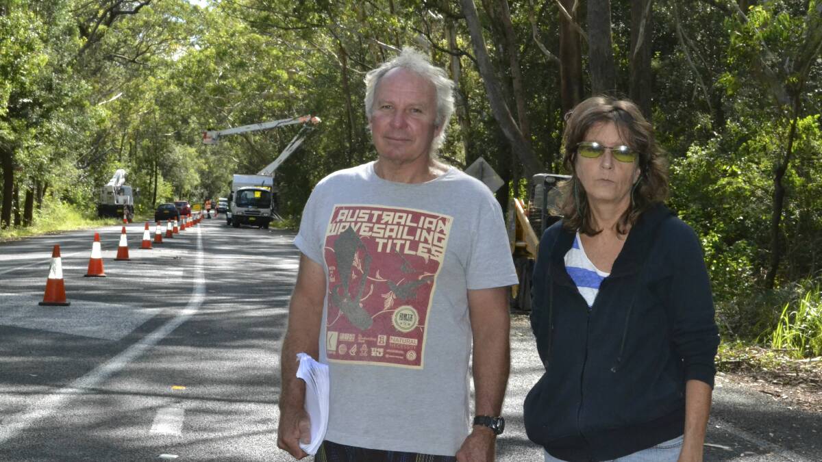 Gerroa Environmental Protection Society president Warren Holder and Debra Moore of the Concerned Residents Group of Gerringong. Picture: SOUTH COAST REGISTER