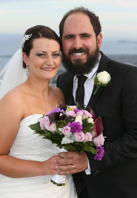 October 5: Melissa McInerney and Zac Ioannou were married at Panorama House, Bulli.