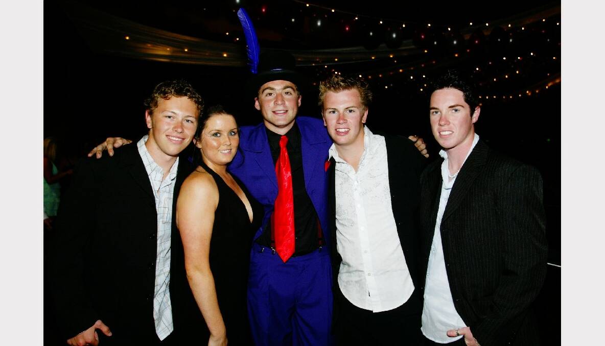 Wollongong High, 2004: Kris Davis, Rowena Towers, Ryan Townsend, Nathan Martin and James Taylor.