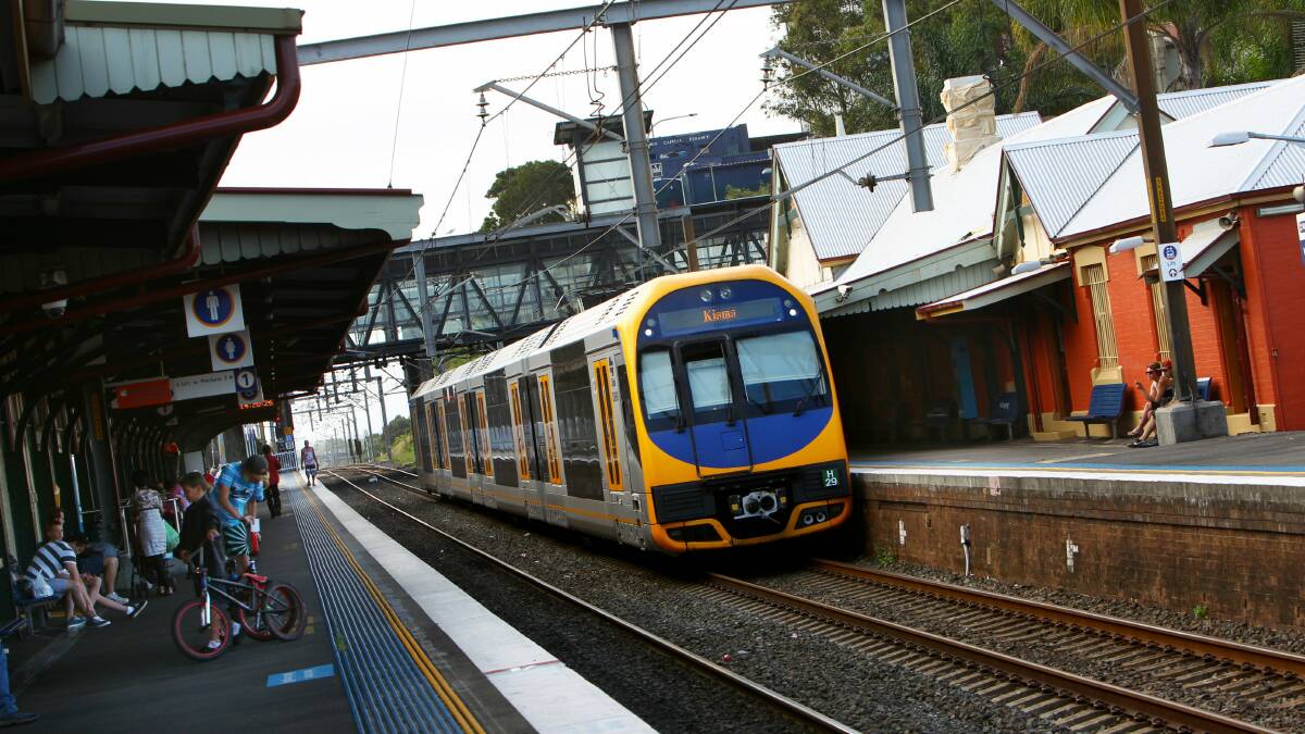 File picture of Wollongong train station. 