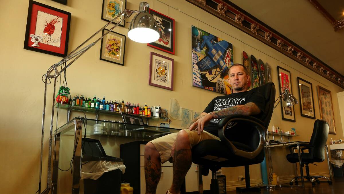 Wayne Cartwright has run a successful shop in Thirroul for 17 years. Picture: KIRK GILMOUR