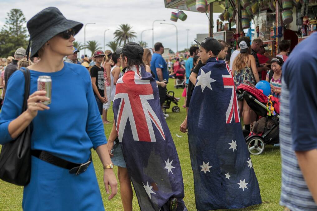 Australia Day celebrations in Lang Park. Picture: CHRISTOPHER CHAN