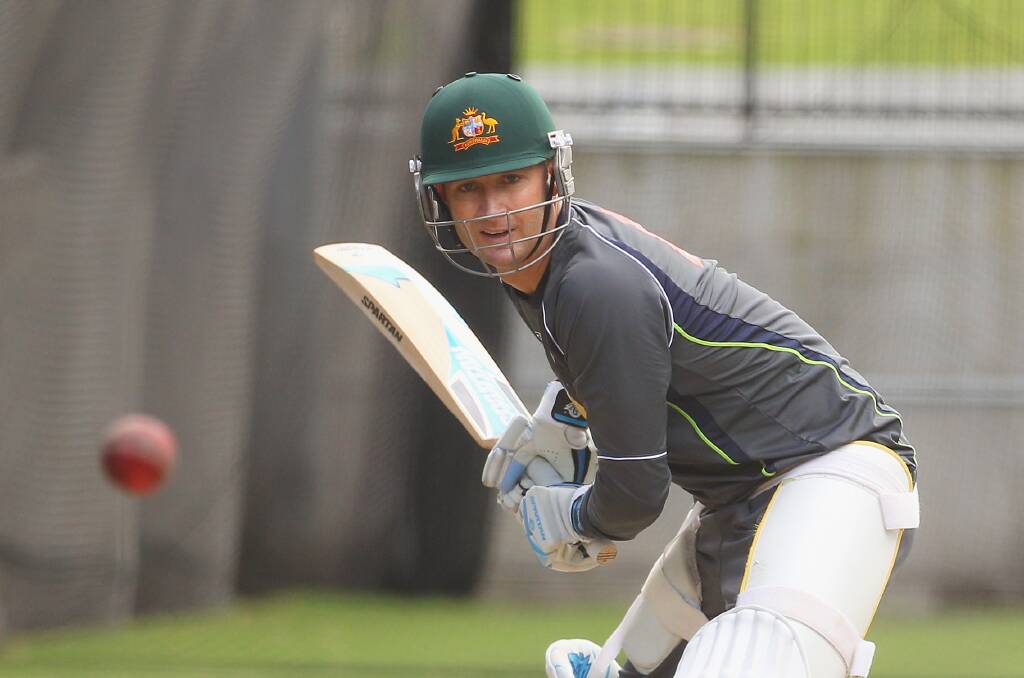 Michael Clarke is only rated a 50-50 chance to play. Photo: Getty Images 