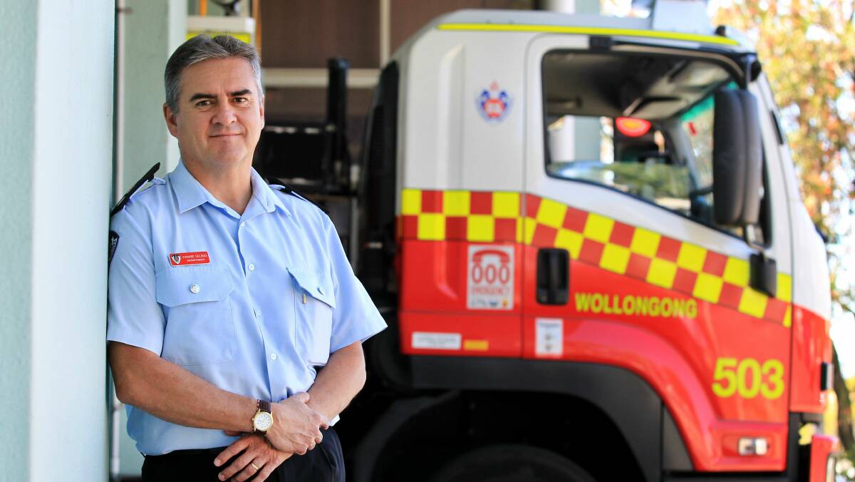 Illawarra NSW Fire and Rescue zone commander Ed Salinas.