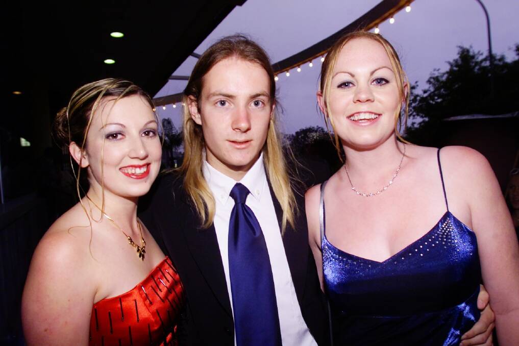 Albion Park High, 2000: Casey Davis, Michael Fuller and Melinda Pierce.