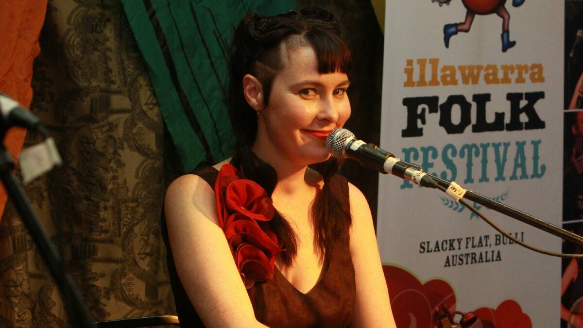 Ami Williamson performs at Folk by the Sea Festival.