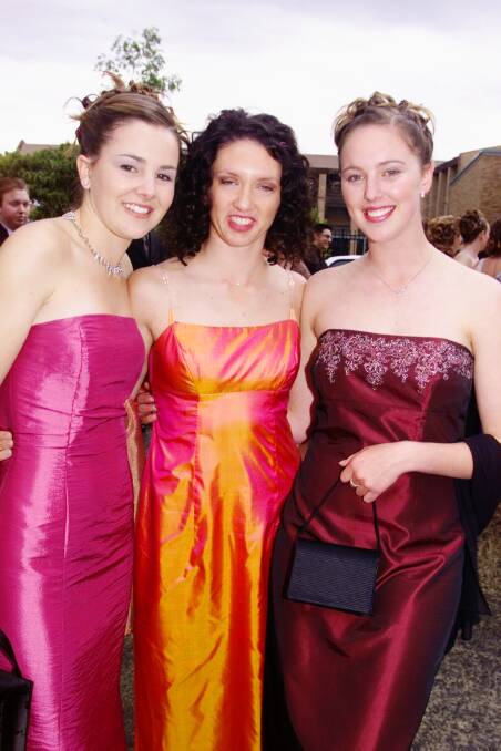 Wollongong High, 2000: Ainsley Lynch, Kate Wilson and Claire Toepfer.