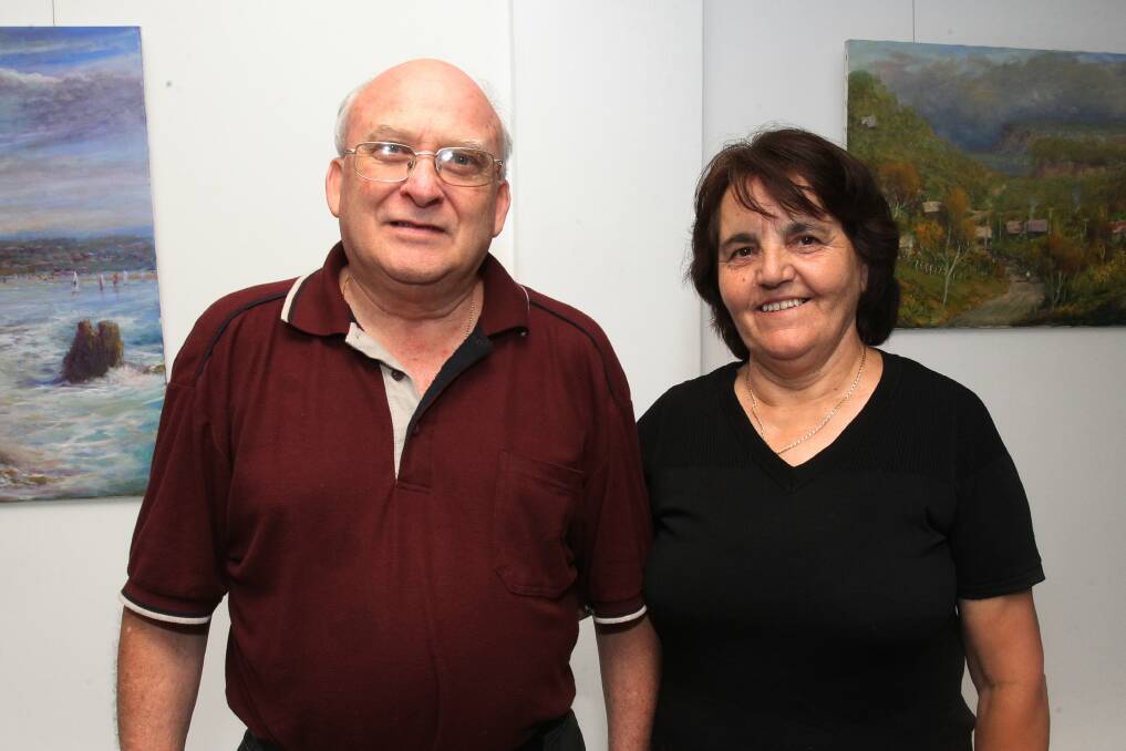 Bernard Thiemann and Milka Japundza at Art Arena.