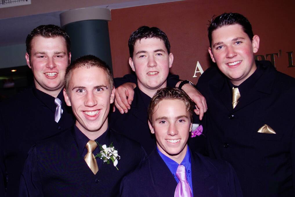 Lake Illawarra High, 2001: Scott Canty, Ben Donnely, Braden McIlveen, Mark Pascott and Matt Skora.