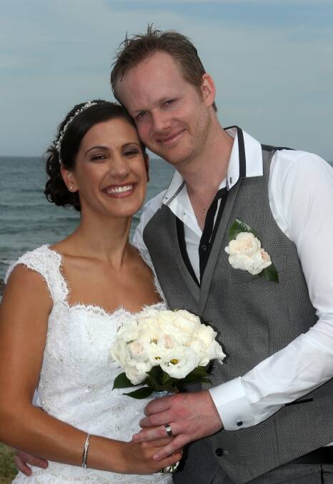 February 9: Janelle Hickey and Adam Roby were married at Sharkey's Beach, Coledale.