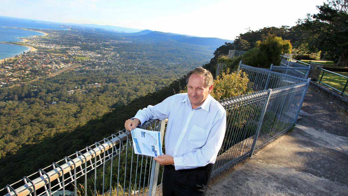Parks association Illawarra president Graham Burgess at Sublime Point. Picture: ORLANDO CHIODO