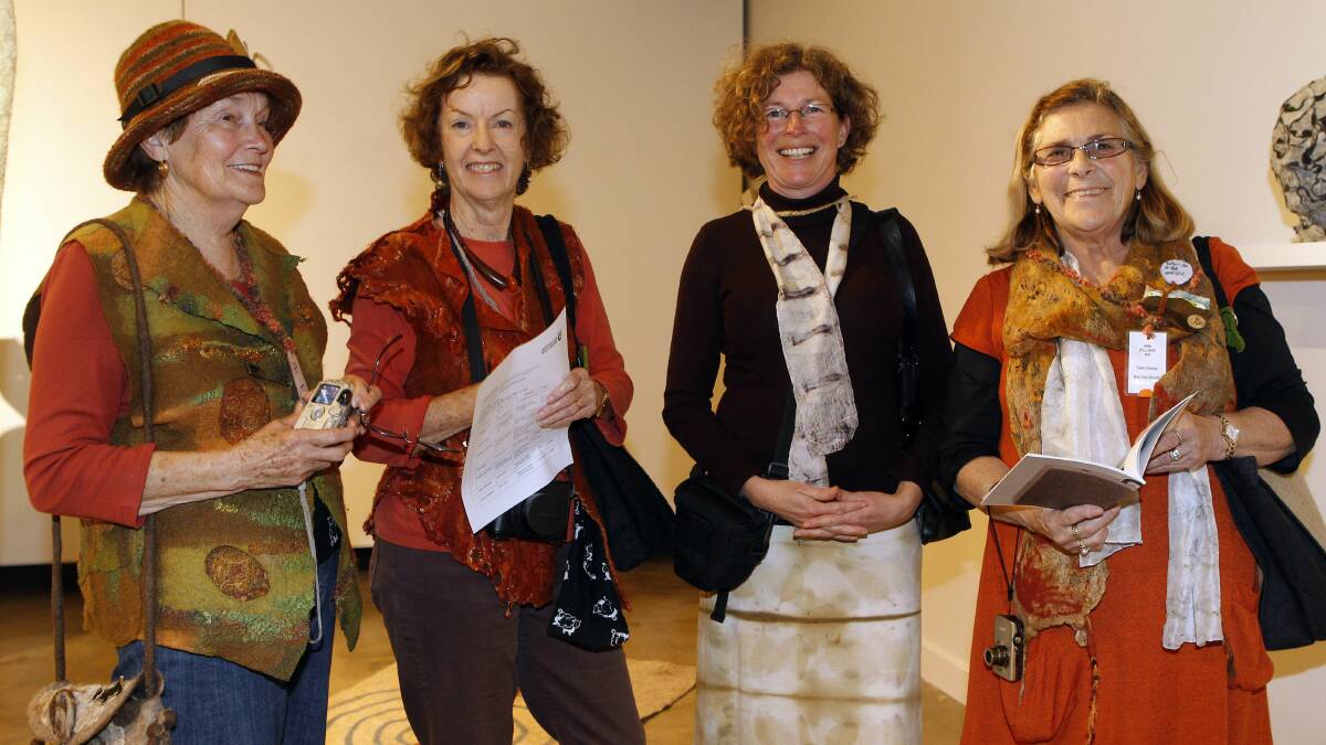 Diana Henderson, Maggie Showell, Rachel McPherson and Julie Williams at UOW.