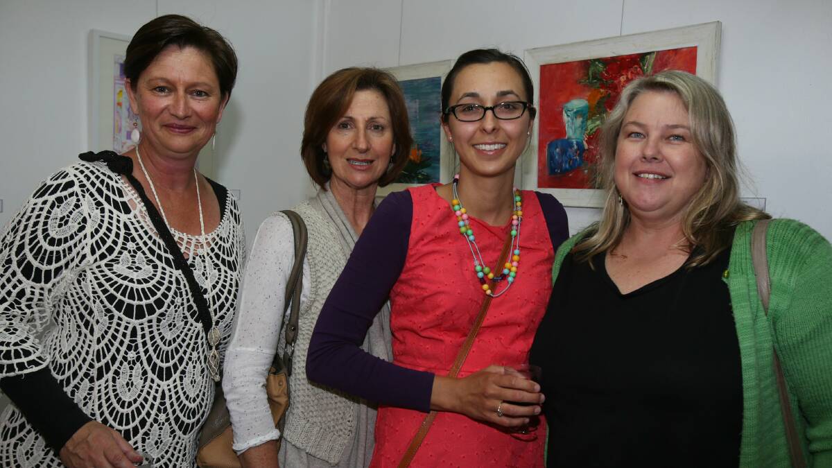 Francene Mountford, Kim Grivas, Sarah Termytelen and Kristen Kell at Art Arena.