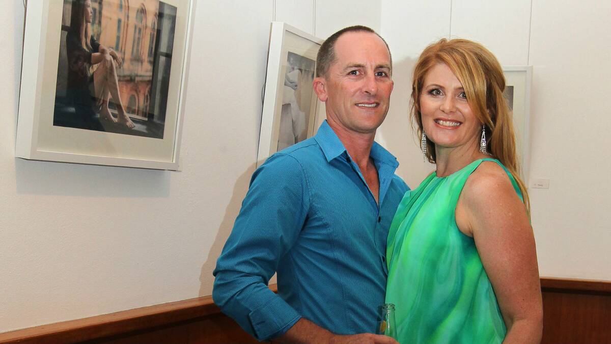  Carl Dyson and Jodie Bonaz at Wollongong Art Gallery.