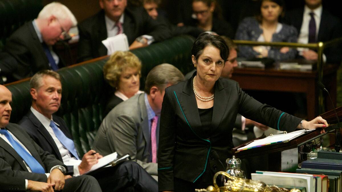 Minister for Family and Community Services Pru Goward during Question Time. 