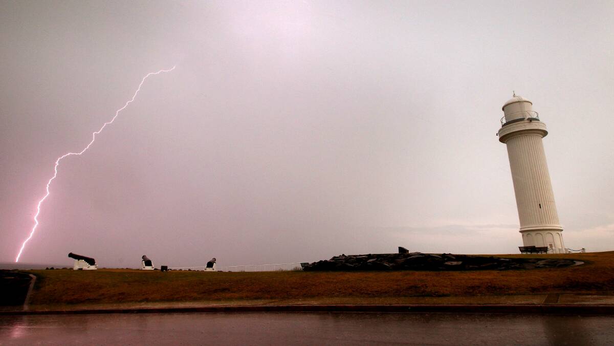 Lightning over Flagstaff Hill.