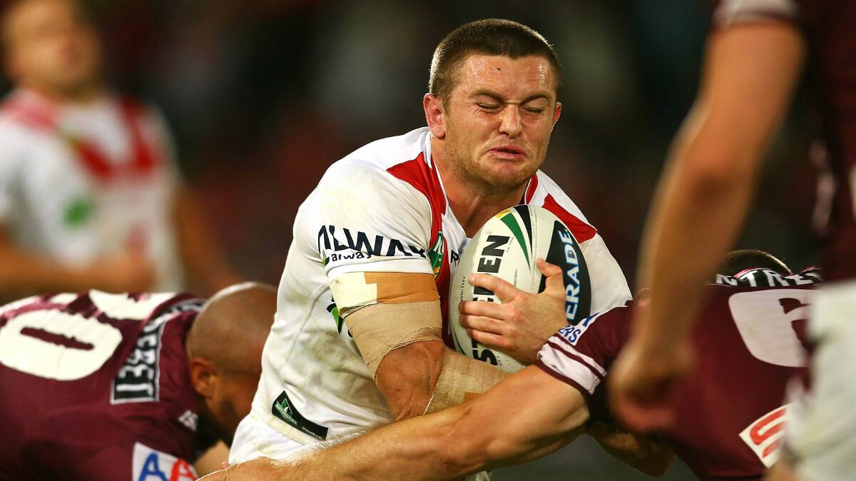 Mitch Rein had a strong game for the Dragons against Manly last Monday night. Picture: GETTY IMAGES